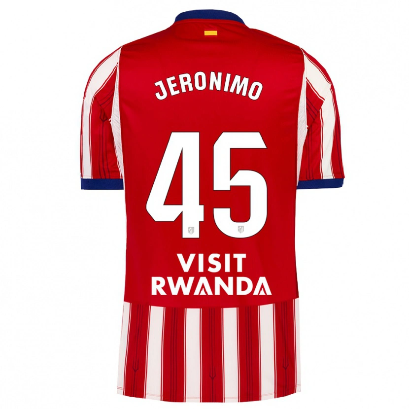Danxen Børn Isaiah Jeronimo #45 Kongeblå Rød Hvid Hjemmebane Spillertrøjer 2026/27 Trøje T-Shirt