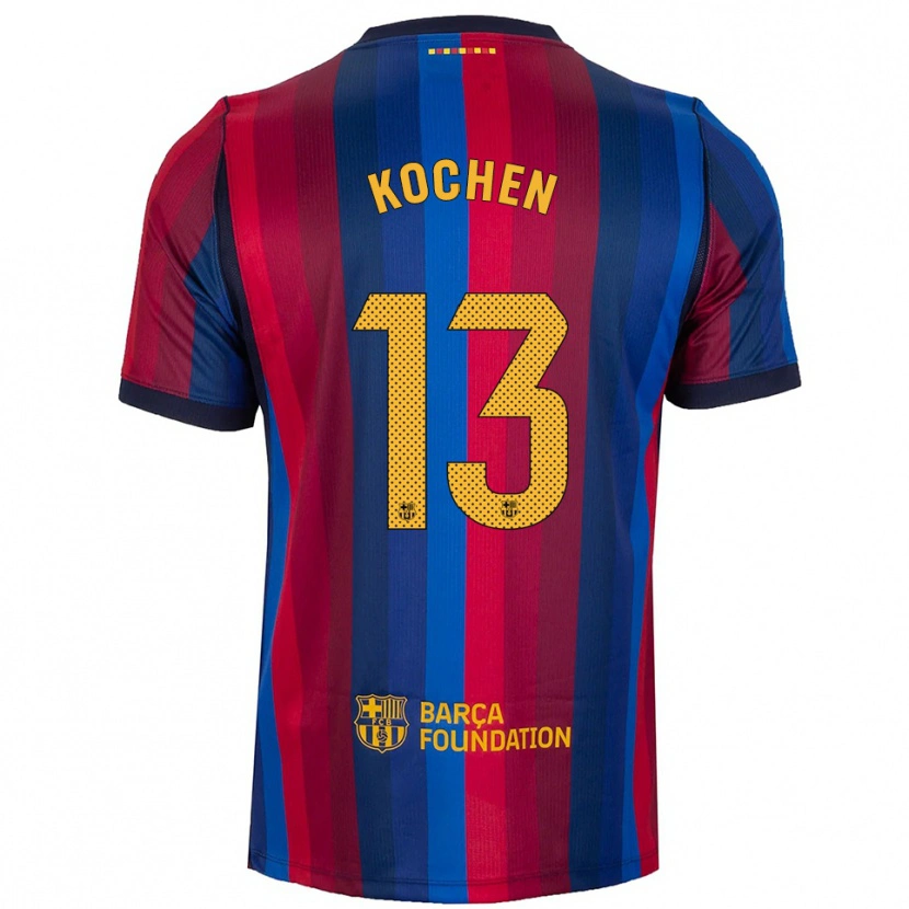 Danxen Børn Diego Kochen #13 Kongeblå Rød Gul Hjemmebane Spillertrøjer 2026/27 Trøje T-Shirt