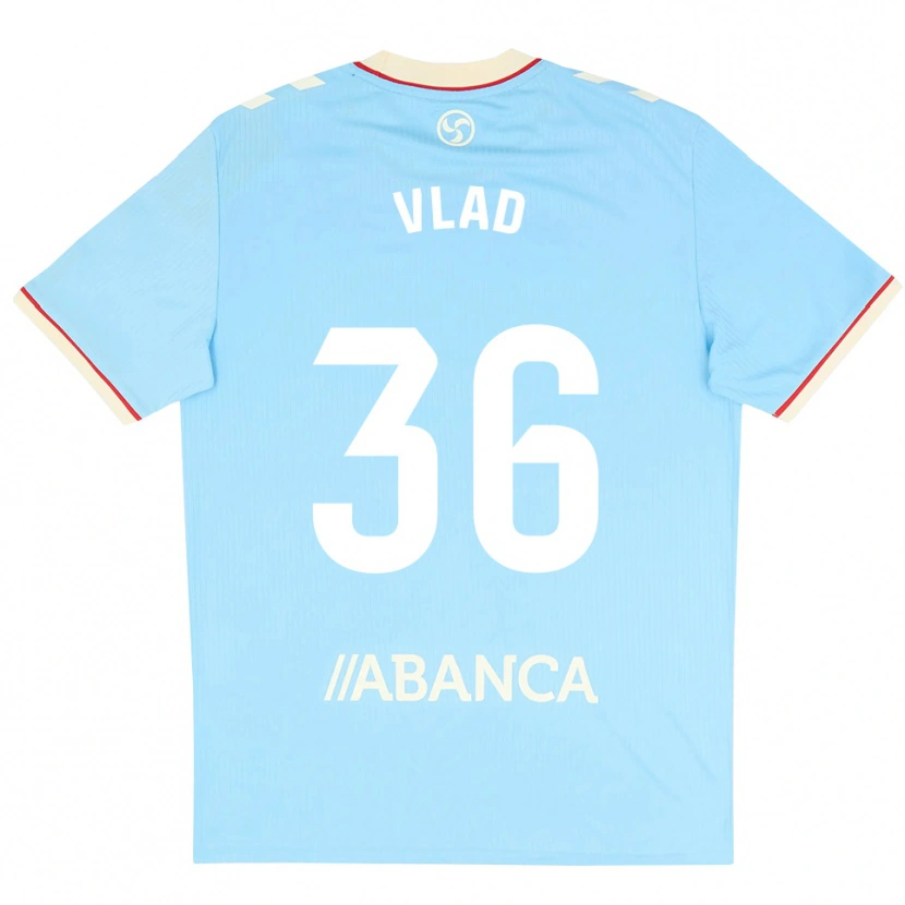Danxen Børn Vladimir Henrique Silva #36 Himmelblå Hvid Rød Hjemmebane Spillertrøjer 2026/27 Trøje T-Shirt