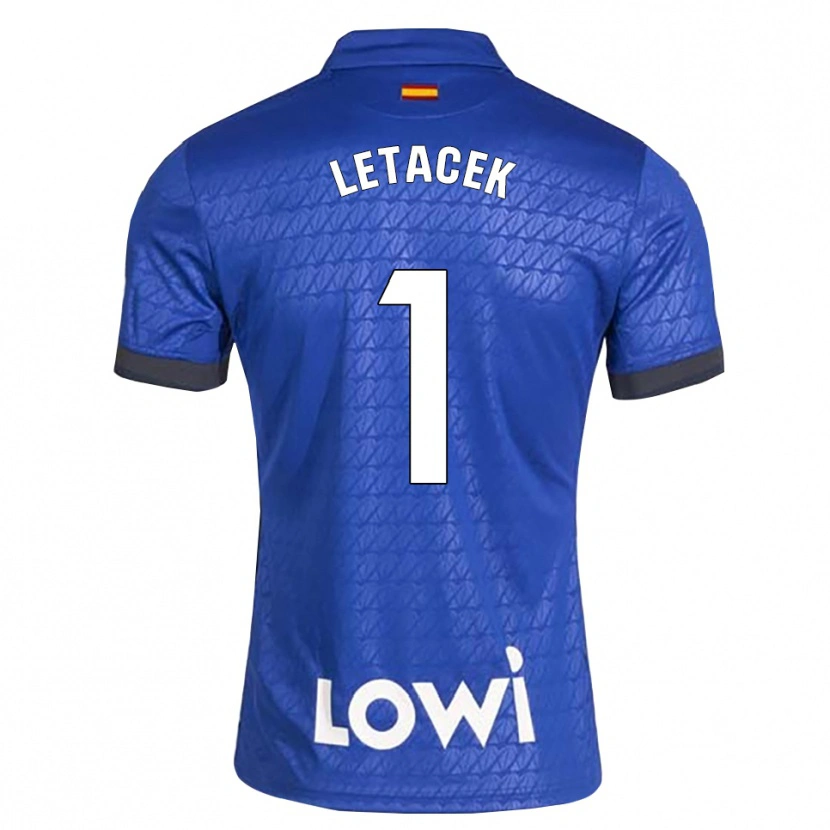 Danxen Børn Jiri Letacek #1 Blå Hvid Sort Hjemmebane Spillertrøjer 2026/27 Trøje T-Shirt