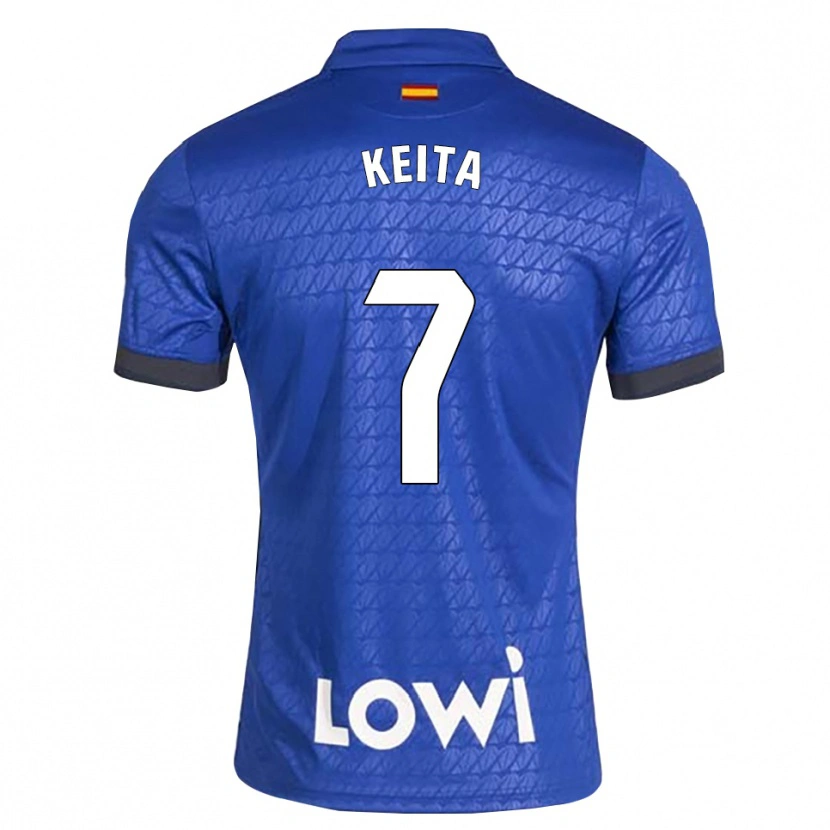 Danxen Børn Abdoulaye Keita #7 Blå Hvid Sort Hjemmebane Spillertrøjer 2026/27 Trøje T-Shirt