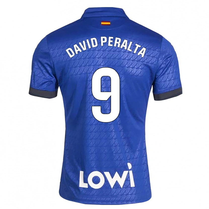 Danxen Børn Juan David Peralta #9 Blå Hvid Sort Hjemmebane Spillertrøjer 2026/27 Trøje T-Shirt