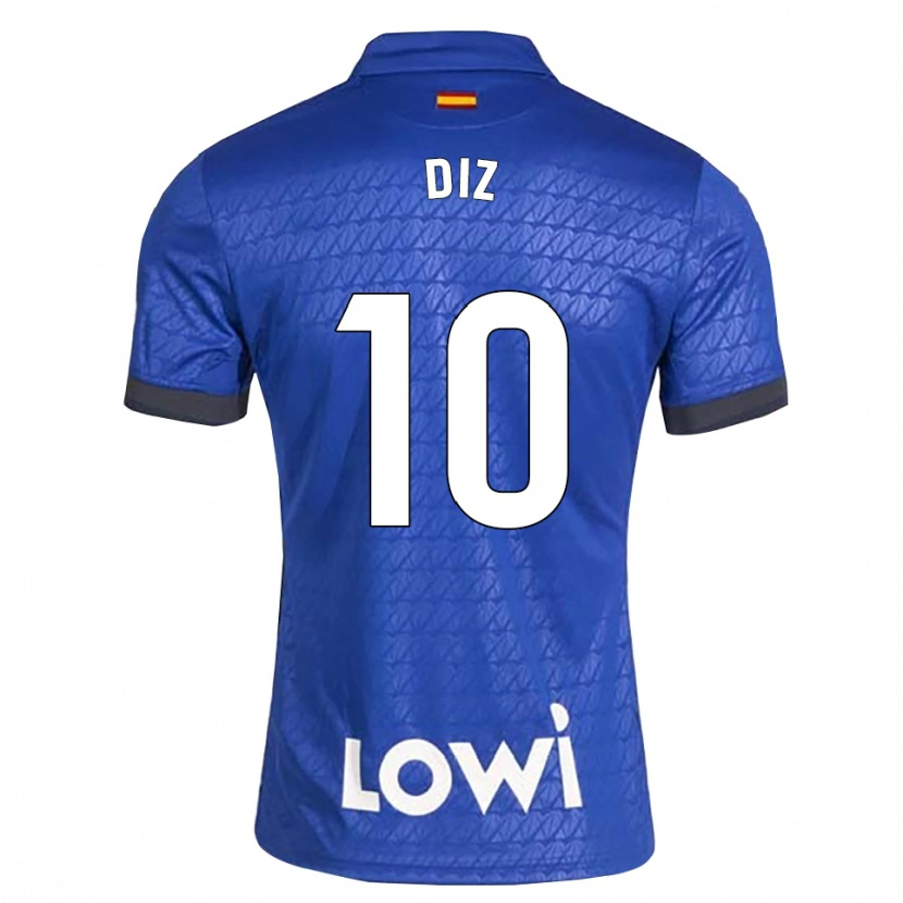 Danxen Børn Rafa Diz #10 Blå Hvid Sort Hjemmebane Spillertrøjer 2026/27 Trøje T-Shirt