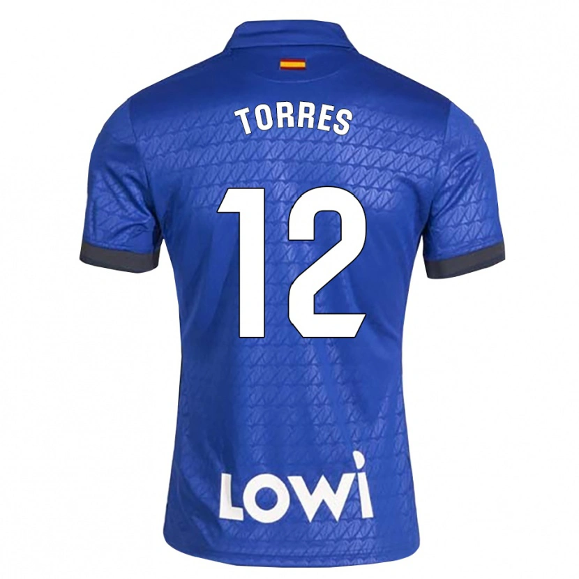 Danxen Børn Rubén Torres #12 Blå Hvid Sort Hjemmebane Spillertrøjer 2026/27 Trøje T-Shirt