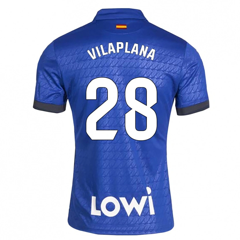 Danxen Børn Marc Vilaplana #28 Blå Hvid Sort Hjemmebane Spillertrøjer 2026/27 Trøje T-Shirt