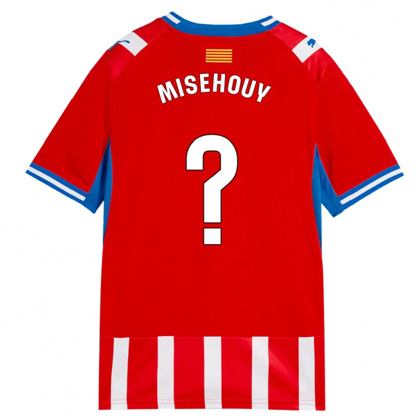 Danxen Børn Gabriel Misehouy #0 Rød Hvid Himmelblå Hjemmebane Spillertrøjer 2026/27 Trøje T-Shirt