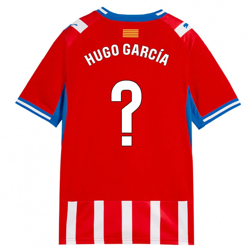 Danxen Børn Hugo García #0 Rød Hvid Himmelblå Hjemmebane Spillertrøjer 2026/27 Trøje T-Shirt
