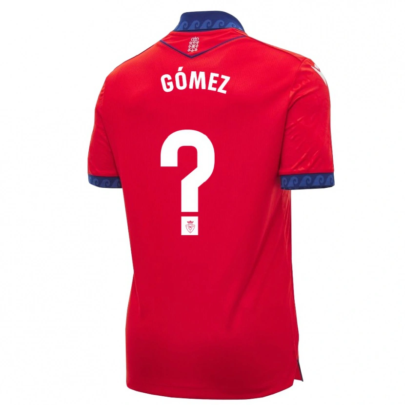 Danxen Børn Alonso Gómez #0 Rød Marineblå Hvid Hjemmebane Spillertrøjer 2026/27 Trøje T-Shirt