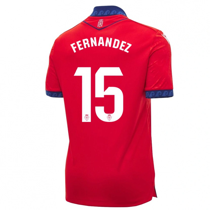 Danxen Børn Leyre Fernández Sánchez #15 Rød Marineblå Hvid Hjemmebane Spillertrøjer 2026/27 Trøje T-Shirt