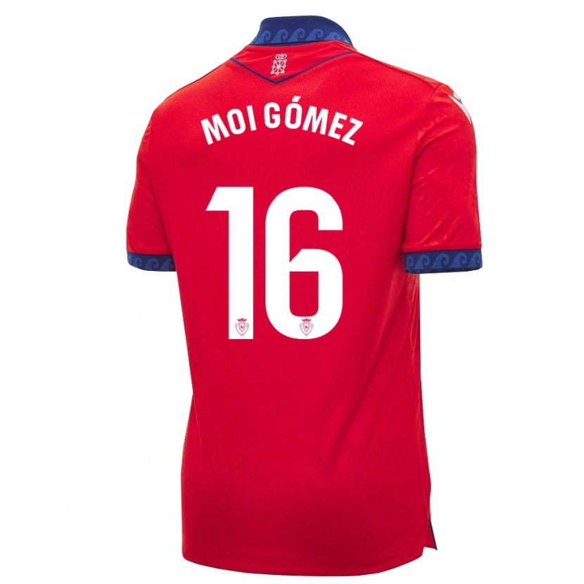 Danxen Børn Moi Gómez #16 Rød Marineblå Hvid Hjemmebane Spillertrøjer 2026/27 Trøje T-Shirt