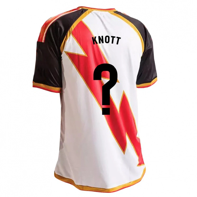 Danxen Børn Stezo Knott #0 Sort Rød Hvid Guld Hjemmebane Spillertrøjer 2026/27 Trøje T-Shirt
