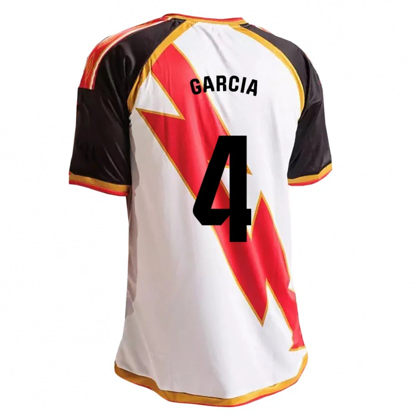 Danxen Børn Pilar García #4 Sort Rød Hvid Guld Hjemmebane Spillertrøjer 2026/27 Trøje T-Shirt