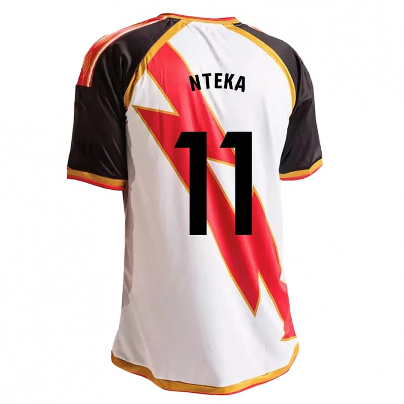 Danxen Børn Randy Nteka #11 Sort Rød Hvid Guld Hjemmebane Spillertrøjer 2026/27 Trøje T-Shirt