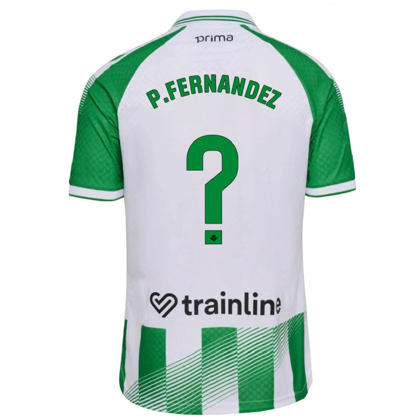 Danxen Børn Paulo Fernández #0 Lys Grøn Sort Hvid Hjemmebane Spillertrøjer 2026/27 Trøje T-Shirt