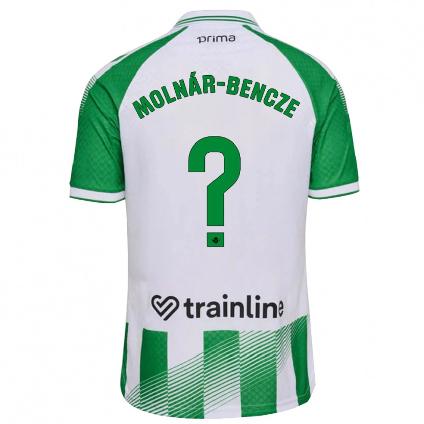Danxen Børn Zsombor Molnár-Bencze #0 Lys Grøn Sort Hvid Hjemmebane Spillertrøjer 2026/27 Trøje T-Shirt