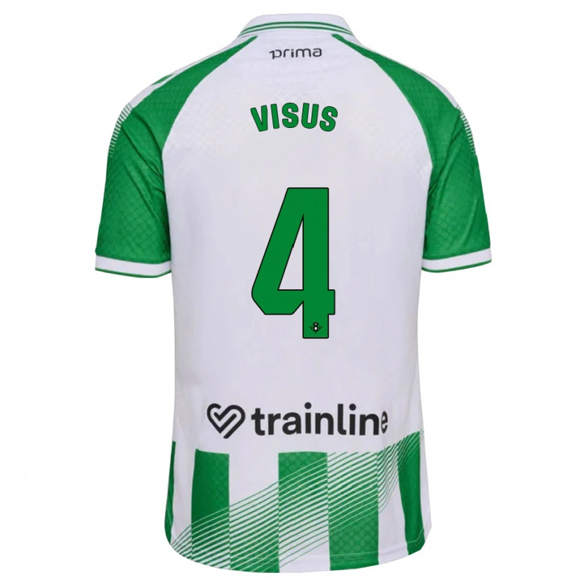 Danxen Børn Ricardo Visus #4 Lys Grøn Sort Hvid Hjemmebane Spillertrøjer 2026/27 Trøje T-Shirt