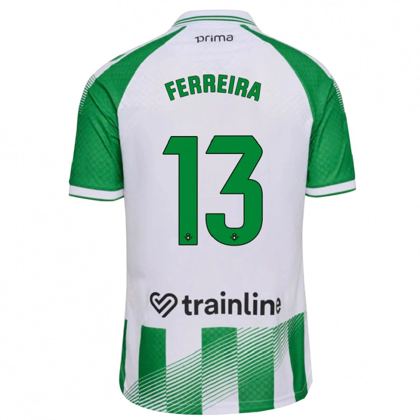 Danxen Børn Kilian Ferreira #13 Lys Grøn Sort Hvid Hjemmebane Spillertrøjer 2026/27 Trøje T-Shirt