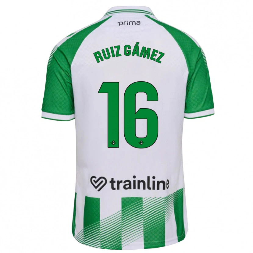 Danxen Børn María Ruiz #16 Lys Grøn Sort Hvid Hjemmebane Spillertrøjer 2026/27 Trøje T-Shirt