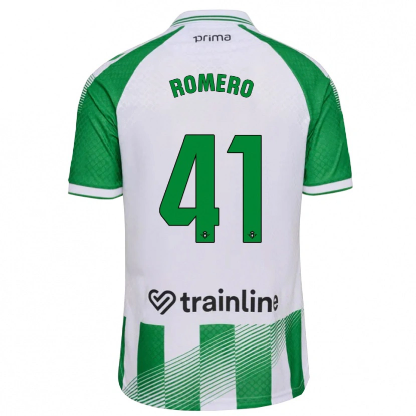 Danxen Børn José Romero #41 Lys Grøn Sort Hvid Hjemmebane Spillertrøjer 2026/27 Trøje T-Shirt