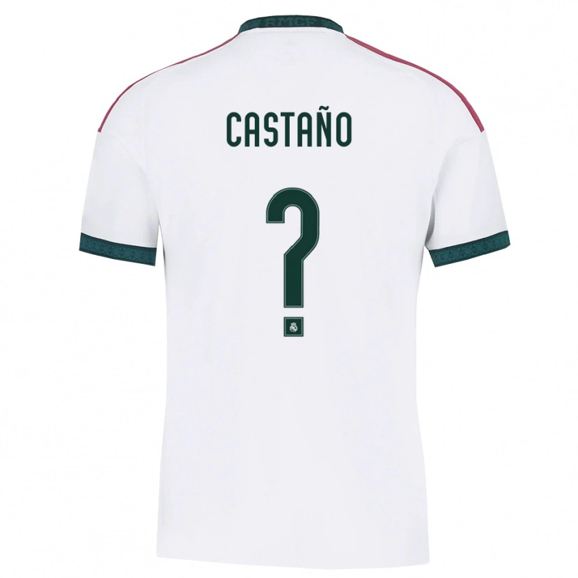 Danxen Børn Alejandro Castaño #0 Mørkegrøn Hvid Rød Hjemmebane Spillertrøjer 2026/27 Trøje T-Shirt