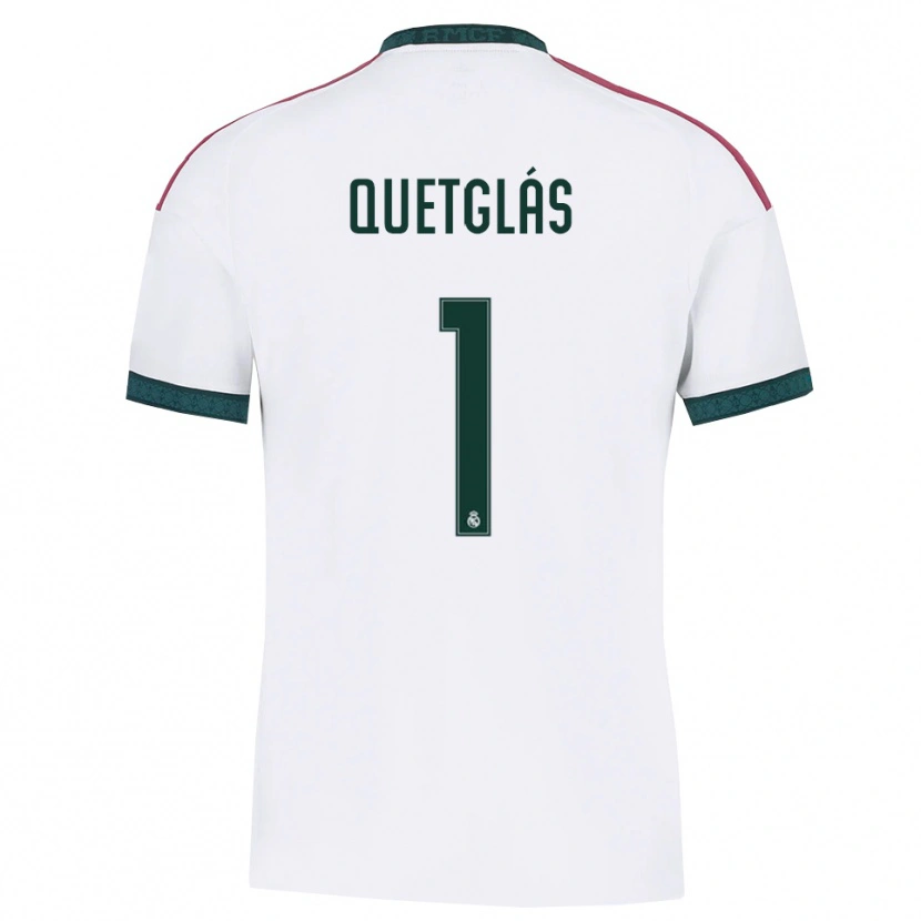 Danxen Børn Ferran Quetglás #1 Mørkegrøn Hvid Rød Hjemmebane Spillertrøjer 2026/27 Trøje T-Shirt