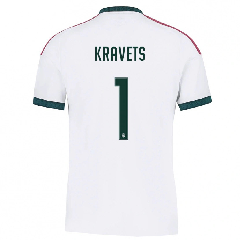 Danxen Børn David Kravets #1 Mørkegrøn Hvid Rød Hjemmebane Spillertrøjer 2026/27 Trøje T-Shirt