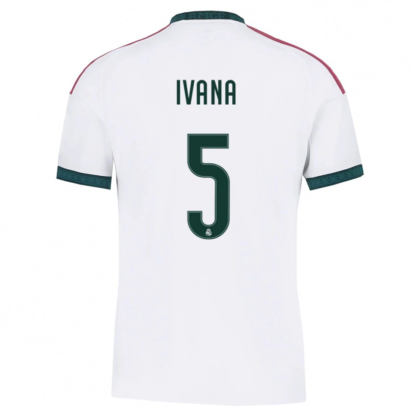 Danxen Børn Ivana Andres #5 Mørkegrøn Hvid Rød Hjemmebane Spillertrøjer 2026/27 Trøje T-Shirt