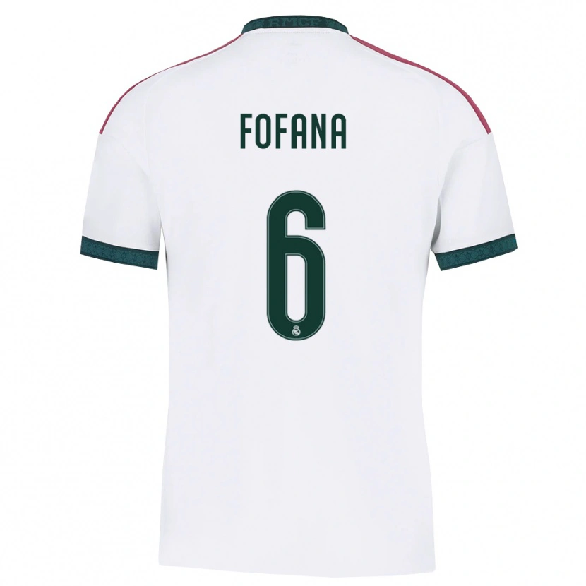 Danxen Børn Cherif Fofana #6 Mørkegrøn Hvid Rød Hjemmebane Spillertrøjer 2026/27 Trøje T-Shirt