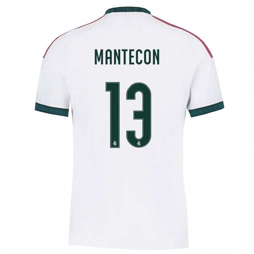 Danxen Børn Hugo Mantecon #13 Mørkegrøn Hvid Rød Hjemmebane Spillertrøjer 2026/27 Trøje T-Shirt