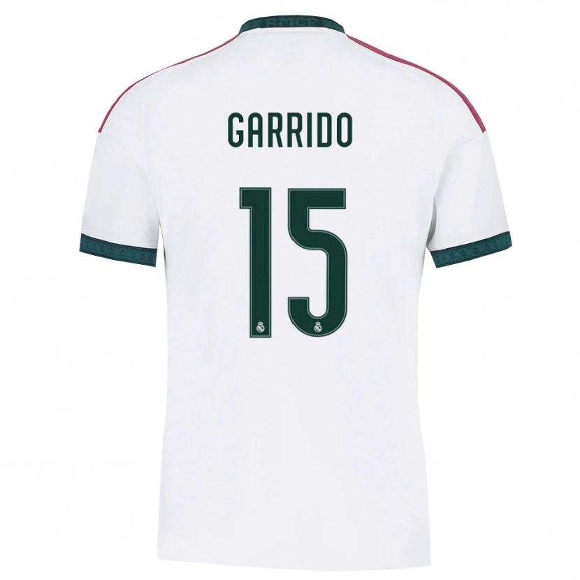 Danxen Børn Mateo Garrido #15 Mørkegrøn Hvid Rød Hjemmebane Spillertrøjer 2026/27 Trøje T-Shirt