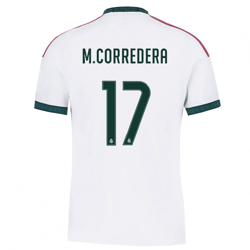 Danxen Børn Marta Corredera #17 Mørkegrøn Hvid Rød Hjemmebane Spillertrøjer 2026/27 Trøje T-Shirt