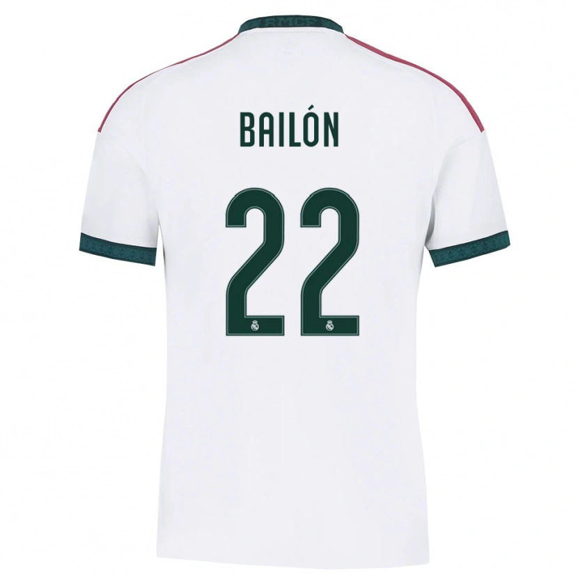 Danxen Børn Javi Bailón #22 Mørkegrøn Hvid Rød Hjemmebane Spillertrøjer 2026/27 Trøje T-Shirt
