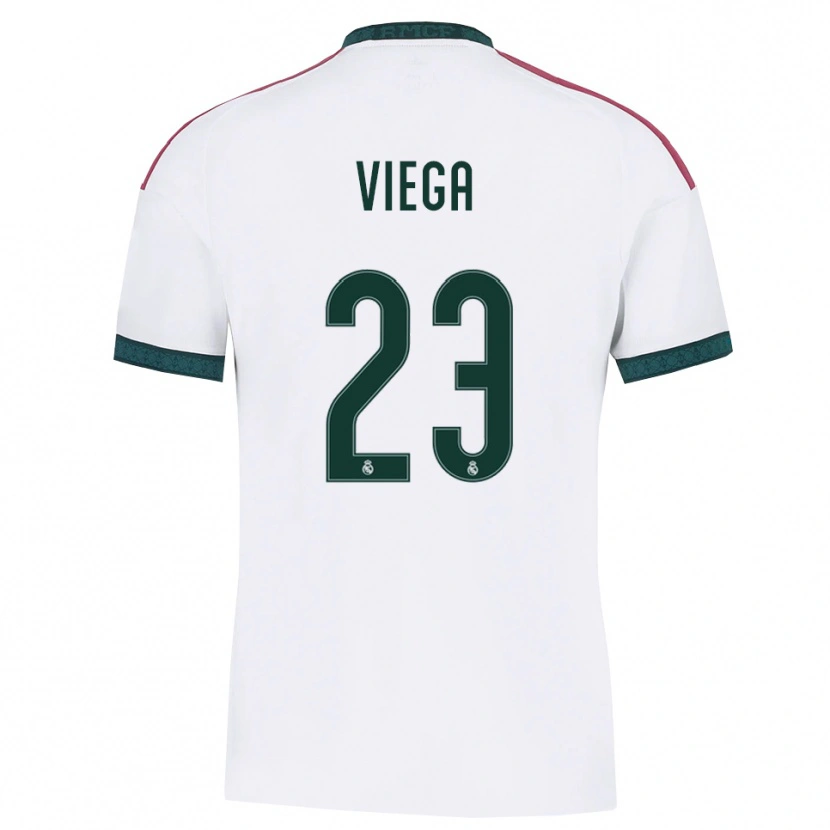 Danxen Børn Marcos Viega #23 Mørkegrøn Hvid Rød Hjemmebane Spillertrøjer 2026/27 Trøje T-Shirt