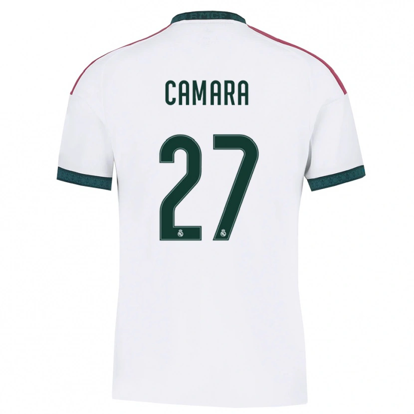 Danxen Børn Kalifa Camara #27 Mørkegrøn Hvid Rød Hjemmebane Spillertrøjer 2026/27 Trøje T-Shirt