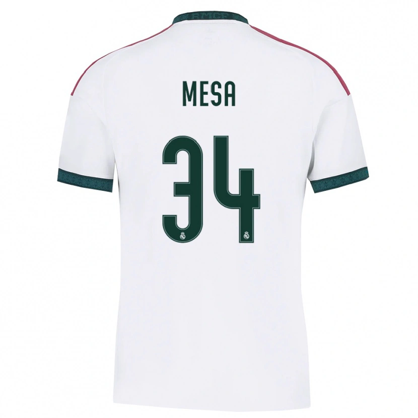Danxen Børn Óscar Mesa #34 Mørkegrøn Hvid Rød Hjemmebane Spillertrøjer 2026/27 Trøje T-Shirt