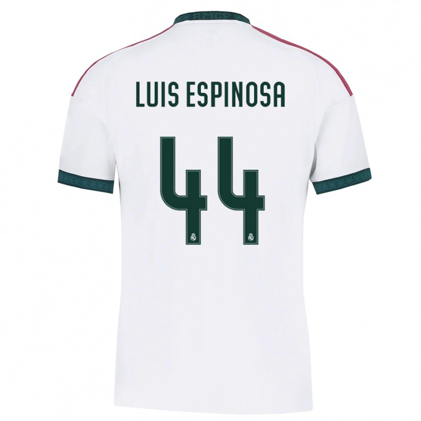 Danxen Børn José Luis Espinosa #44 Mørkegrøn Hvid Rød Hjemmebane Spillertrøjer 2026/27 Trøje T-Shirt
