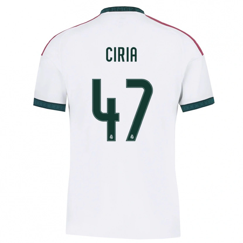 Danxen Børn Alexis Ciria #47 Mørkegrøn Hvid Rød Hjemmebane Spillertrøjer 2026/27 Trøje T-Shirt