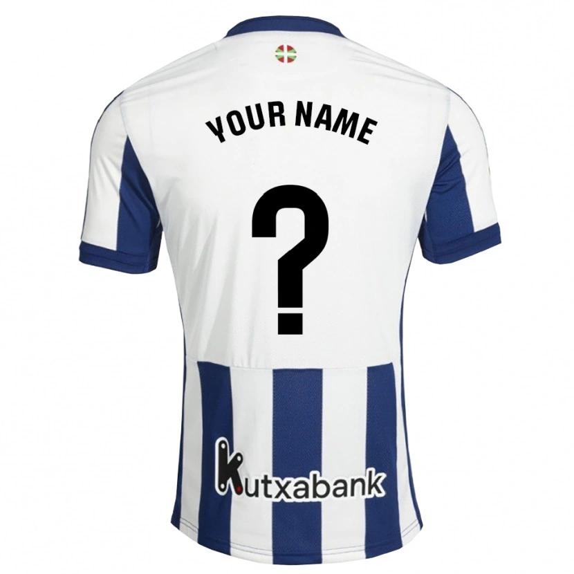 Danxen Børn Dit Navn #0 Marinehvid Gyldenrod Hjemmebane Spillertrøjer 2026/27 Trøje T-Shirt