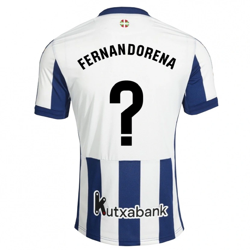 Danxen Børn Alex Fernandorena #0 Marinehvid Gyldenrod Hjemmebane Spillertrøjer 2026/27 Trøje T-Shirt