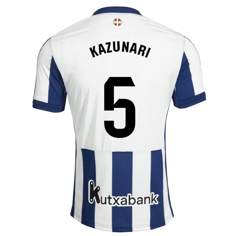 Danxen Børn Kazunari Kita #5 Marinehvid Gyldenrod Hjemmebane Spillertrøjer 2026/27 Trøje T-Shirt