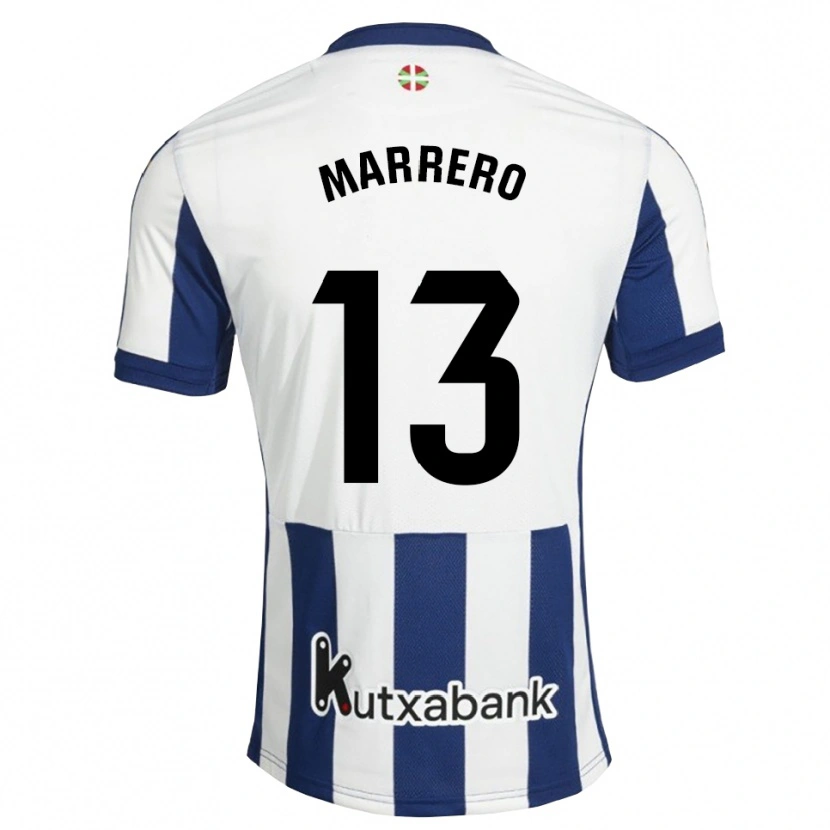 Danxen Børn Unai Marrero #13 Marinehvid Gyldenrod Hjemmebane Spillertrøjer 2026/27 Trøje T-Shirt