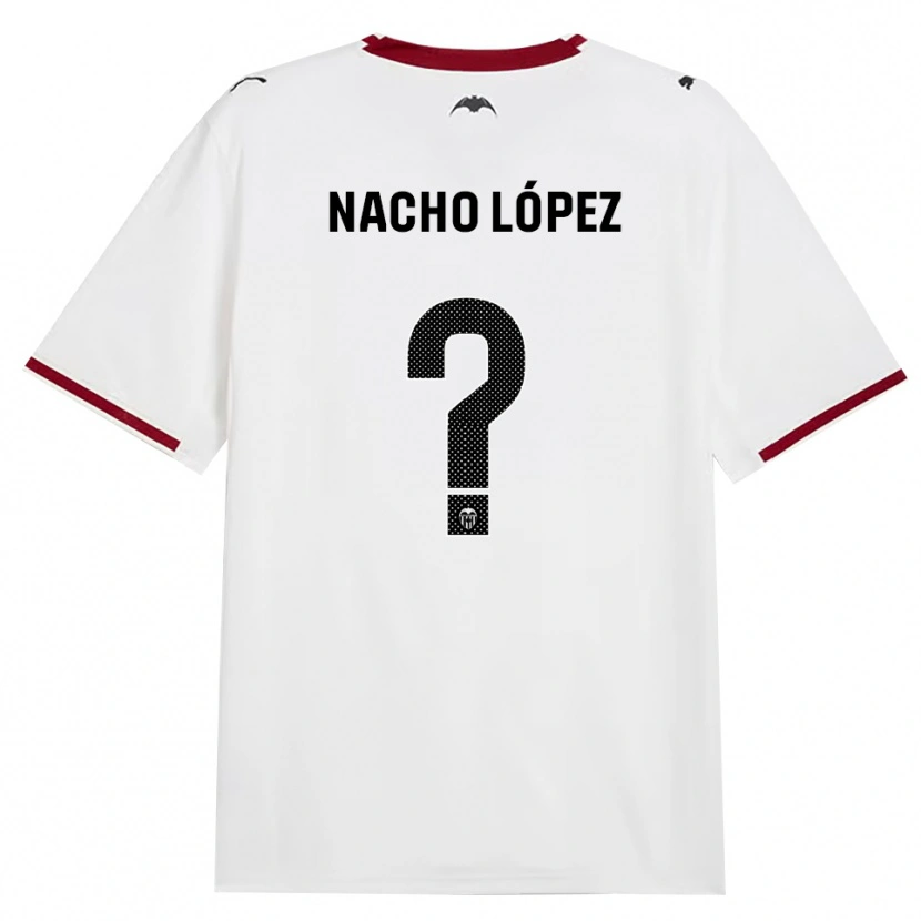 Danxen Børn Nacho López #0 Sort Hvid Rød Gul Hjemmebane Spillertrøjer 2026/27 Trøje T-Shirt