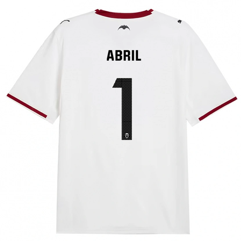 Danxen Børn Vicent Abril #1 Sort Hvid Rød Gul Hjemmebane Spillertrøjer 2026/27 Trøje T-Shirt