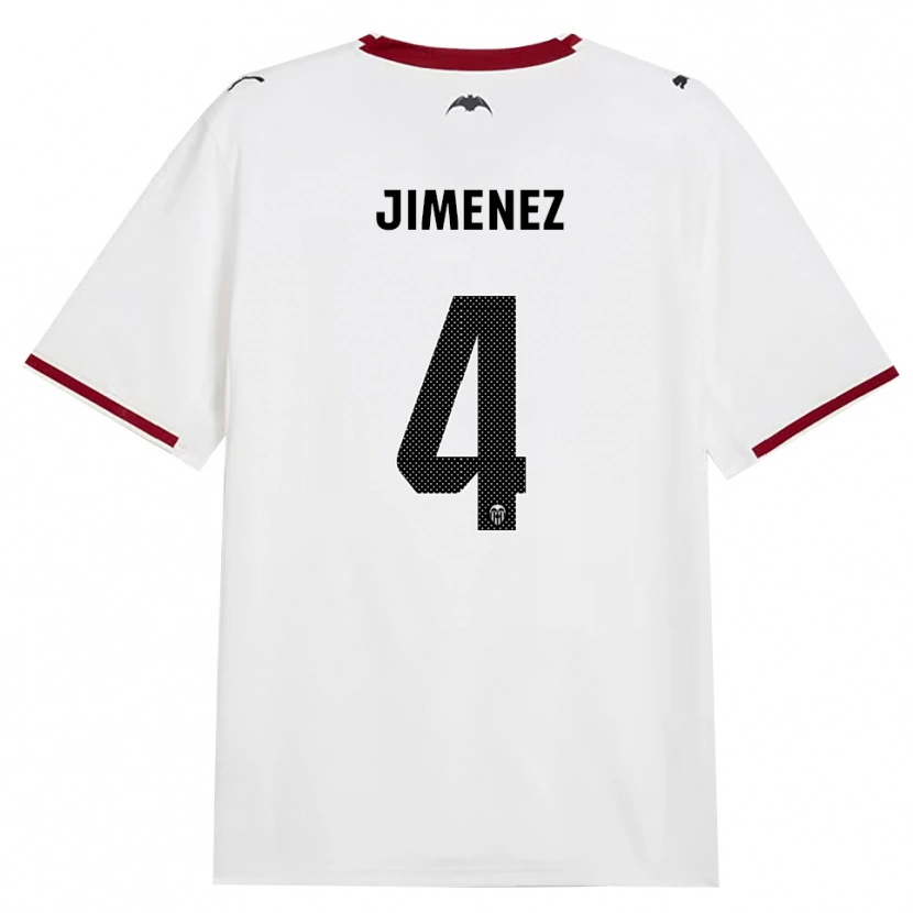 Danxen Børn Maria Jimenez #4 Sort Hvid Rød Gul Hjemmebane Spillertrøjer 2026/27 Trøje T-Shirt