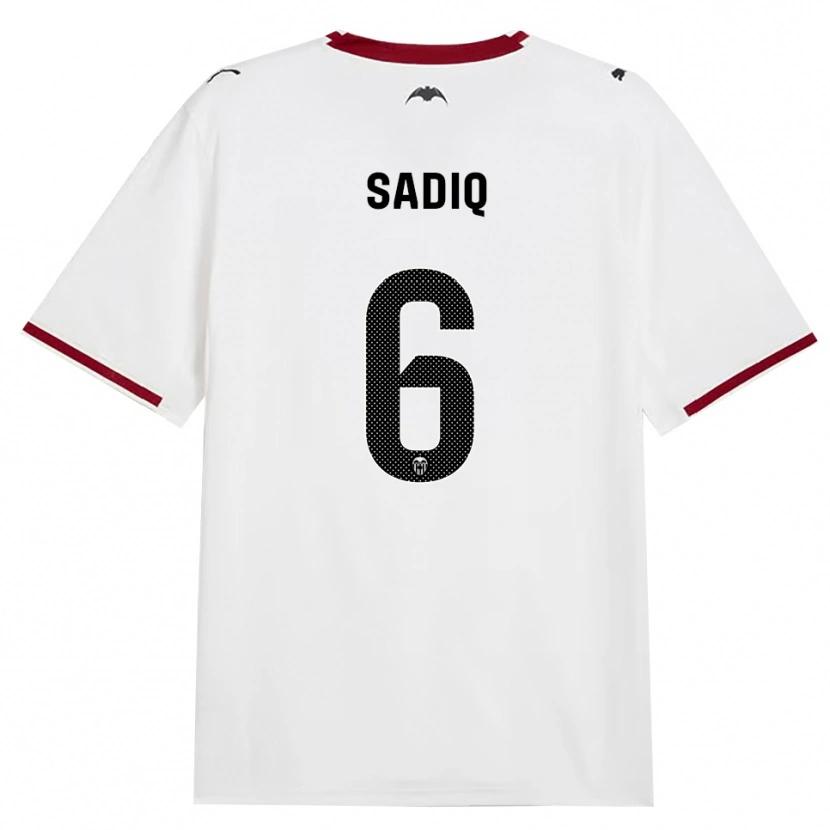 Danxen Børn Umar Sadiq #6 Sort Hvid Rød Gul Hjemmebane Spillertrøjer 2026/27 Trøje T-Shirt