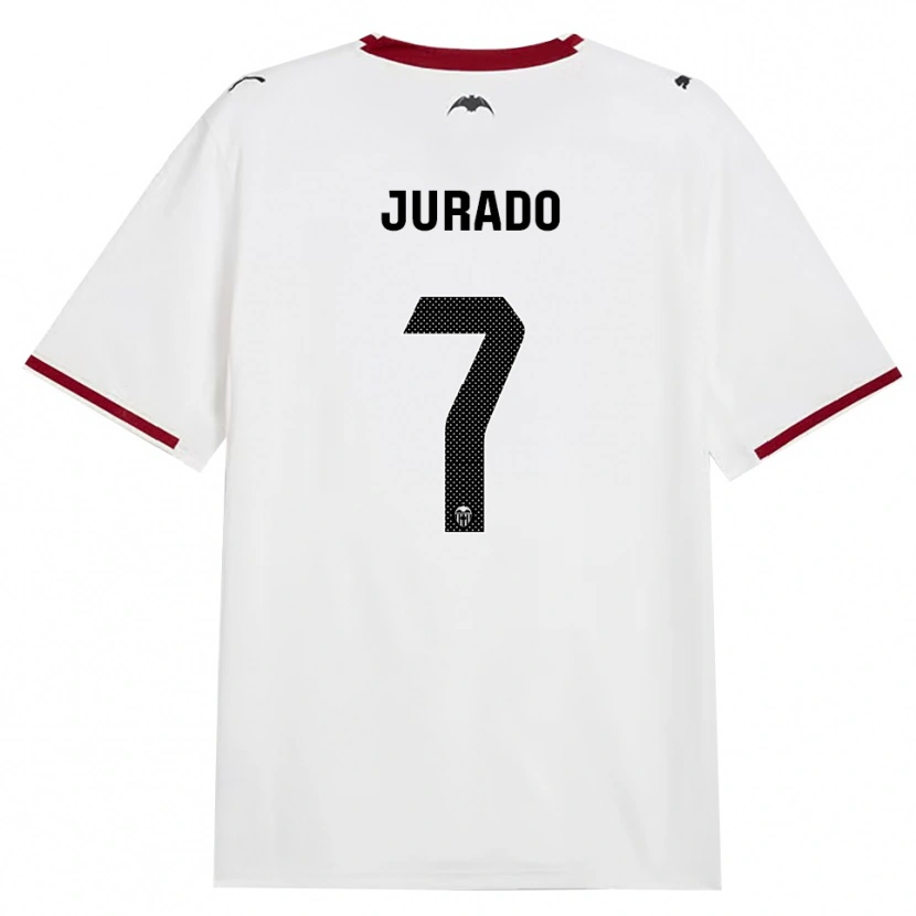 Danxen Børn Marc Jurado #7 Sort Hvid Rød Gul Hjemmebane Spillertrøjer 2026/27 Trøje T-Shirt