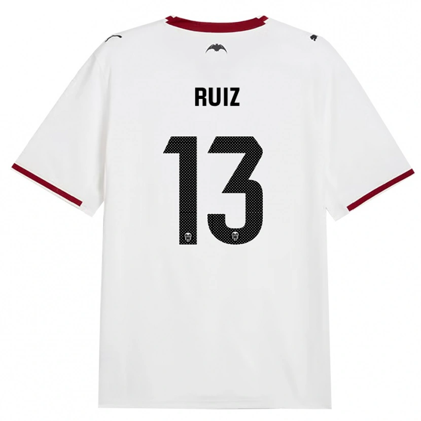 Danxen Børn Nil Ruiz #13 Sort Hvid Rød Gul Hjemmebane Spillertrøjer 2026/27 Trøje T-Shirt