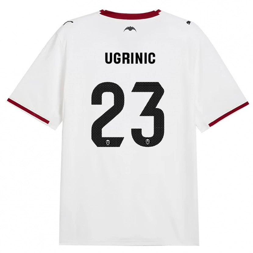 Danxen Børn Filip Ugrinic #23 Sort Hvid Rød Gul Hjemmebane Spillertrøjer 2026/27 Trøje T-Shirt