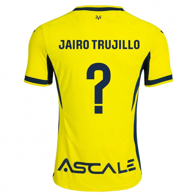 Danxen Børn Jairo Trujillo #0 Gul Sort Rød Hjemmebane Spillertrøjer 2026/27 Trøje T-Shirt