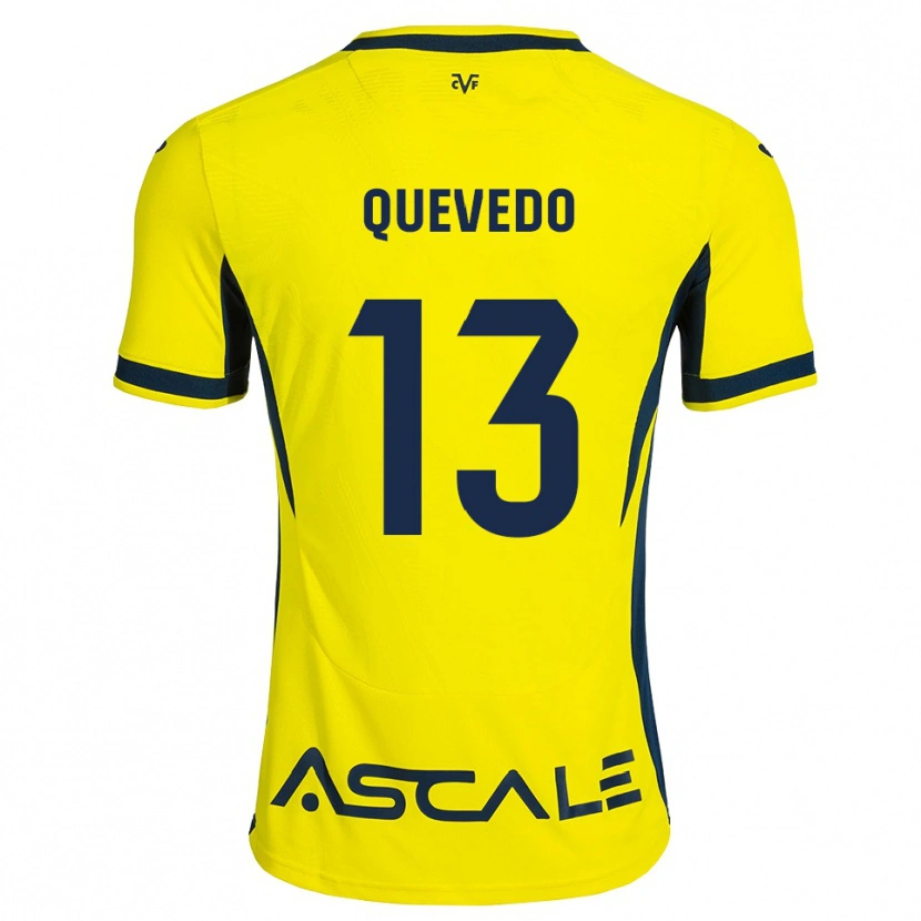 Danxen Børn Alex Quevedo #13 Gul Sort Rød Hjemmebane Spillertrøjer 2026/27 Trøje T-Shirt